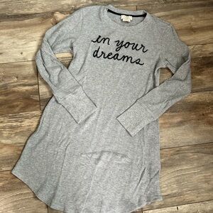 Kate Spade Gray 'In Your Dreams' thermal Sleepshirt